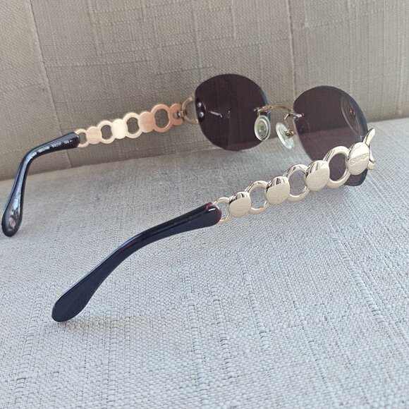 Vintage Escada Women Rimless Sunglasses E1198 Eyeglasses Gold Frame main image 10